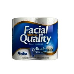 PAPEL HIGIENICO FACIAL QUALITY DELIC FRESC 4 ROLL 285 HOJAS