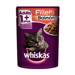 WHISKAS POUCH 85 GR SALMON