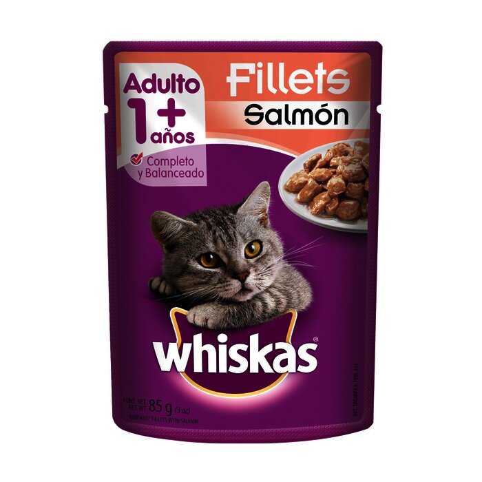 WHISKAS POUCH 85 GR SALMON