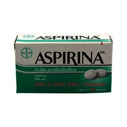 ASPIRINA ADULTO CON 40 TABLETAS ASPIRINA ADULTO CON 40 TABLETAS