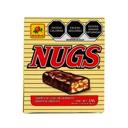 CHOCOLATE NUGS CON CACAHUATE CON 12 PIEZAS