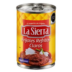 FRIJOL LA SIERRA REFRITO CLARO 440 GR