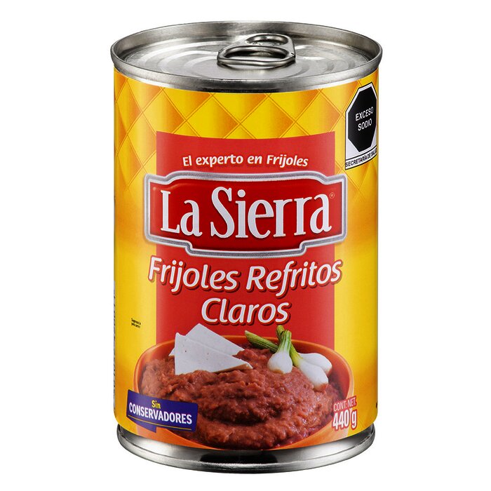 FRIJOL LA SIERRA REFRITO CLARO 440 GR
