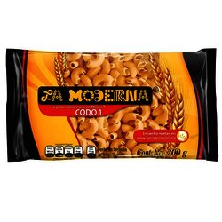 PASTA LA MODERNA 200 GR CODO#1