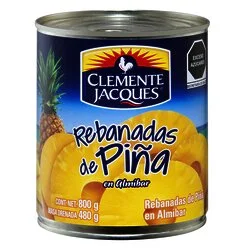 PIÑA REBANADA CLEMENTE JACQUES 800 GR