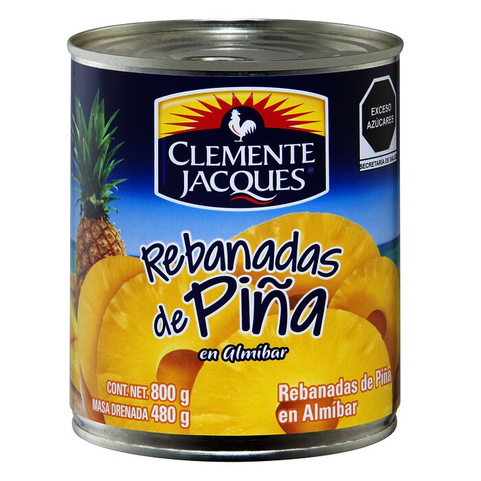 PIÑA REBANADA CLEMENTE JACQUES 800 GR