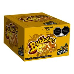 CHICLE BUBBALOO C/47 PIEZAS PLATANO CHICLE BUBBALOO C/47 PIEZAS PLATANO