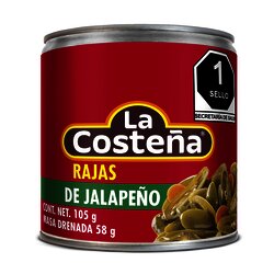 CHILE JALAPEÑO RAJAS LA COSTEÑA 105 GR CHILE JALAPEÑO RAJAS LA COSTEÑA 105 GR