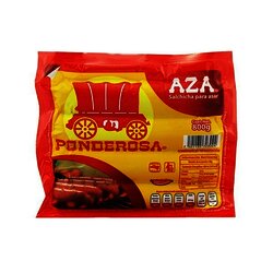 SALCHICHA AZA PONDEROSA 800 GR (8 PZ) SALCHICHA AZA PONDEROSA 800 GR (8 PZ)