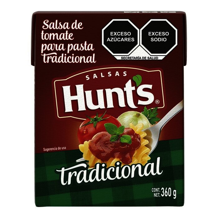 SALSA TOMATE PARA PASTA HUNTS 360 GR TRADICIONAL