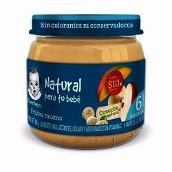 GERBER 2A ETAPA 100 GR FRUTAS MIXTAS GERBER 2A ETAPA 100 GR FRUTAS MIXTAS