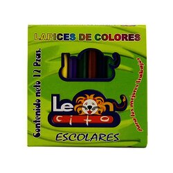 COLORES DE MADERA CORTO CON 12 PIEZAS COLORES DE MADERA CORTO CON 12 PIEZAS