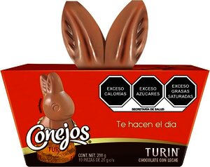 CHOCOLATE CONEJOS TURIN 200 GR C/10 PIEZAS