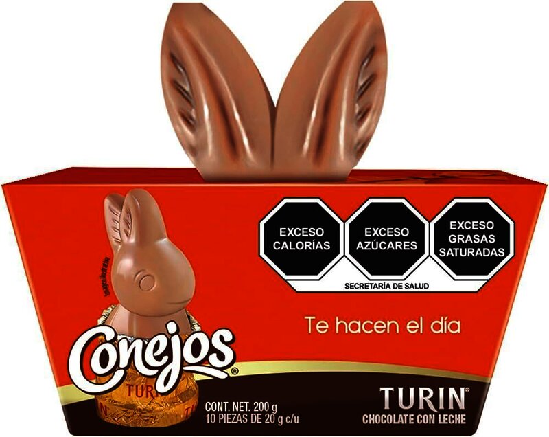 CHOCOLATE CONEJOS TURIN 200 GR C/10 PIEZAS