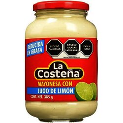 MAYONESA LA COSTEÑA REDUCIDA GRASA 385 GR