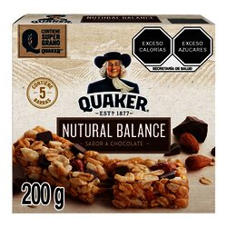 BARRA QUAKER CHOCOLATE PAQ C/5 PIEZAS BARRA QUAKER CHOCOLATE PAQ C/5 PIEZAS