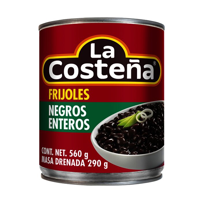 FRIJOL LA COSTEÑA ENTERO NEGRO 560 GR