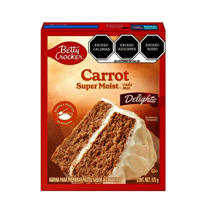 HARINA PASTEL BETTY CROCKER 375 GR ZANAHORIA
