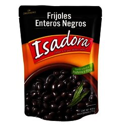 FRIJOL ISADORA ENTERO NEGRO 454 GR