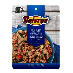 ATUN DOLORES POUCH AGUA 78 GR ATUN DOLORES POUCH AGUA 78 GR
