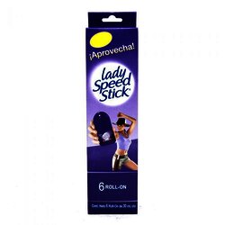 DESODORANTE LADY SPEED ROLL ON FLORAL EXH C/6 DE 30 ML