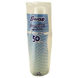 VASO PLASTICO TRANSPARENT #5.5 C/50 PIEZAS
