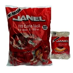 CINTA AHDESIVA TRANSPARENTE 12 MM X 10 M C/50 PZ