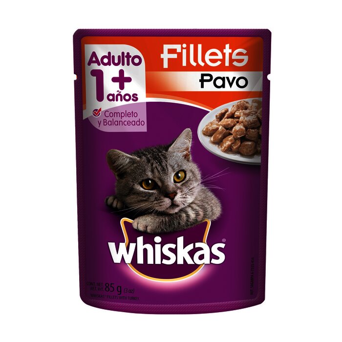 WHISKAS POUCH 85 GR PAVO