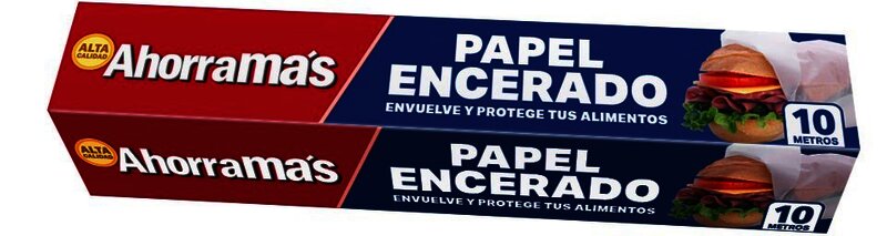 PAPEL ENCERADO AHORRA MAS 10 MT 29 CM ANCHO