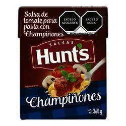 SALSA TOMATE PARA PASTA HUNTS 360 GR CHAMPIÑONES