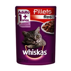 ALIMENTO PARA GATO WHISKAS POUCH RES 85 GR