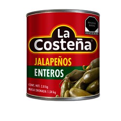 CHILE JALAPEÑO ENTERO LA COSTEÑA 2.8 KG CHILE JALAPEÑO ENTERO LA COSTEÑA 2.8 KG