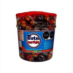 PALETA TUTSI CHUPA POP CEREZA VITROLERO C/100 PZ