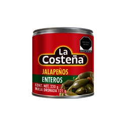 CHILE JALAPEÑO LA COSTEÑA PAQ C/6 DE 220 GR CHILE JALAPEÑO LA COSTEÑA PAQ C/6 DE 220 GR