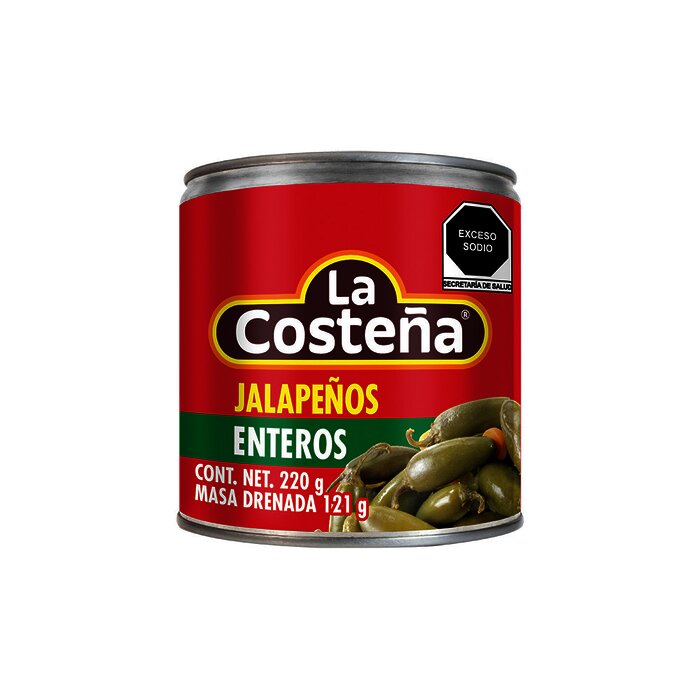 CHILE JALAPEÑO LA COSTEÑA PAQ C/6 DE 220 GR