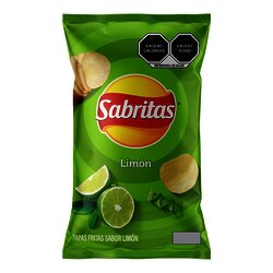 PAPA SABRITAS LIMON C/10 DE 45 GR