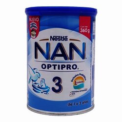 LECHE NAN 3 360 GR LECHE NAN 3 360 GR