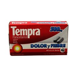 TEMPRA 500 MGR CON 20 TABLETAS