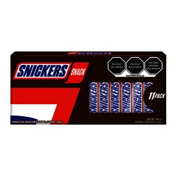 CHOCOLATE SNICKERS SNACK 11 PIEZAS DE 21.5 GR