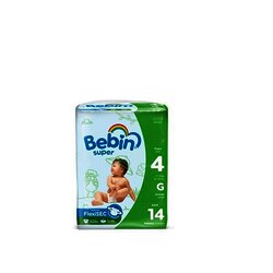 PAÑAL BEBIN GRANDE 14 PIEZAS