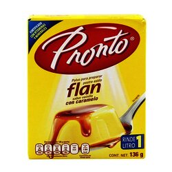 FLAN PRONTO CON CARAMELO 136 GR FLAN PRONTO CON CARAMELO 136 GR