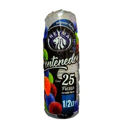 TAZON REYMA CALDO 1/2 LITRO C/25 PIEZAS