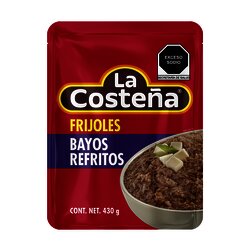 FRIJOL LA COSTEÑA REFRITO BAYO POUCH 430 GR
