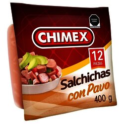SALCHICHA PAVO CHIMEX 400 GR SALCHICHA PAVO CHIMEX 400 GR