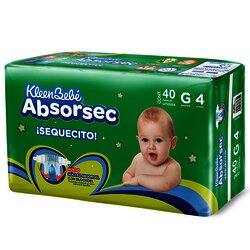 PAÑAL ABSORSEC ULTRA GRANDE 40 PIEZAS