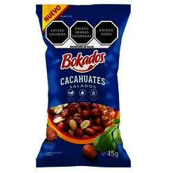CACAHUATE SAL BOKADOS C/10 DE 45 GR