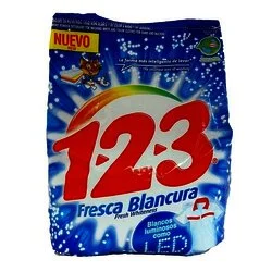 DETERGENTE POLVO 1-2-3 800 GR FRESCA BLANCURA DETERGENTE POLVO 1-2-3 800 GR FRESCA BLANCURA