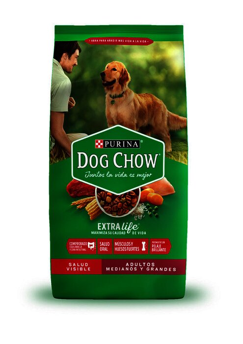 ALIMENTO PERROS DOG CHOW ADULTO RAZAS MEDIANAS 25 KG