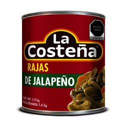 CHILE JALAPEÑO RAJAS LA COSTEÑA 2.9 KG CHILE JALAPEÑO RAJAS LA COSTEÑA 2.9 KG