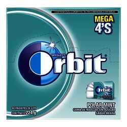 CHICLE ORBIT EXH C/40 PZ POLAR MINT CHICLE ORBIT EXH C/40 PZ POLAR MINT